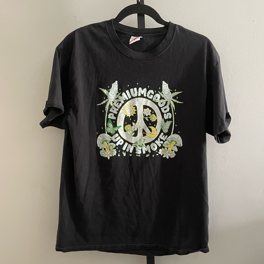 Premium Goods - Up in Smoke Peace Sign Graphic T-Shirt